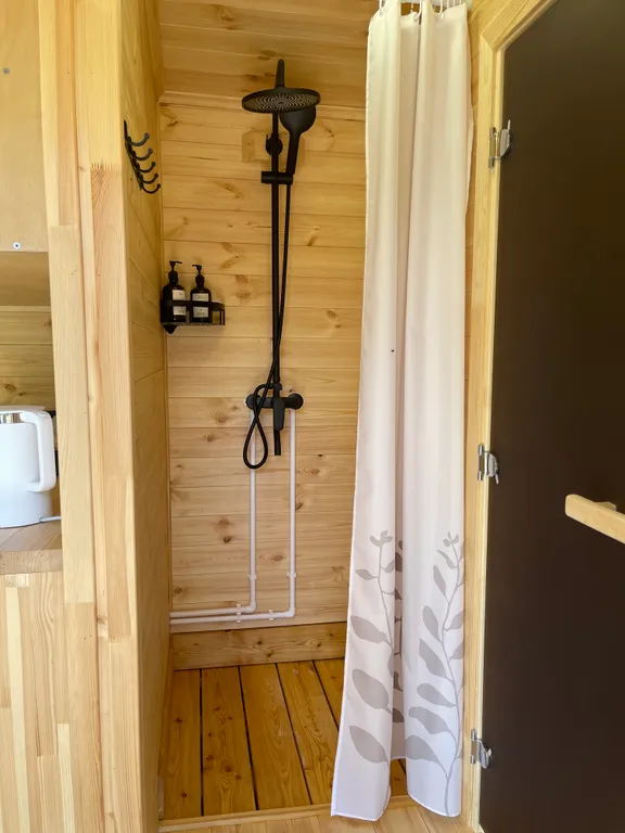 Дом с баней у леса