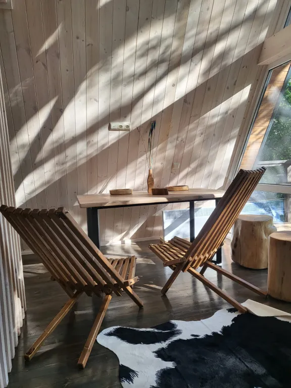 Коттедж Дом А-фрейм в живописном лесу — Архыз