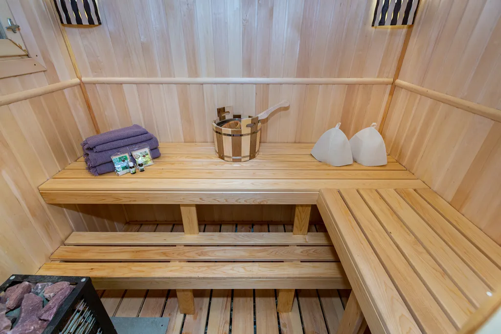 Семейный домик с финской сауной