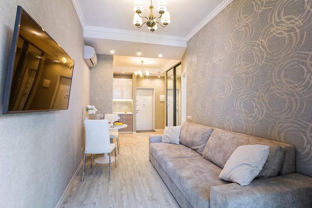 Апартамент с отдельной спальней и террасой с видом на парк