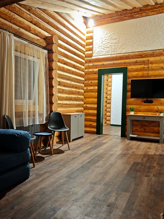 Лесной дом с тёплым бассейном, джакузи, сауной и сибирским чаном