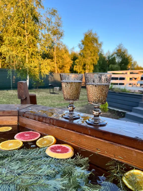 Уютный домик с банным чаном на территории