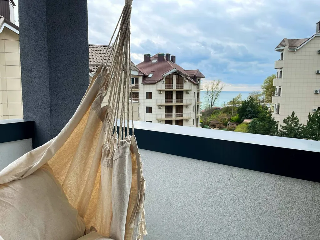 Апартаменты с большим балконом в 3 минутах от моря