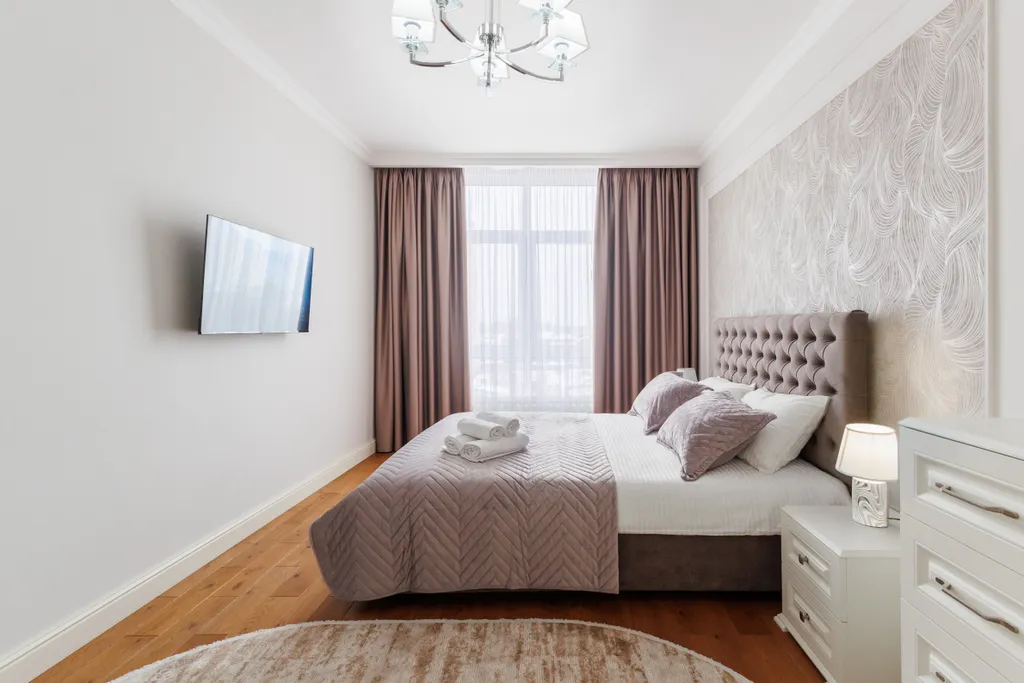 Апартаменты с панорамными окнами и видом на горы