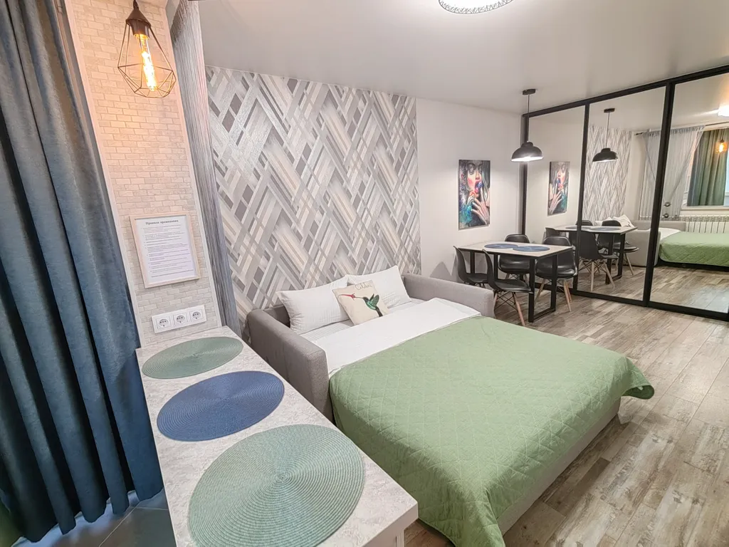 Современная двухкомнатная студия на Микрорайоне