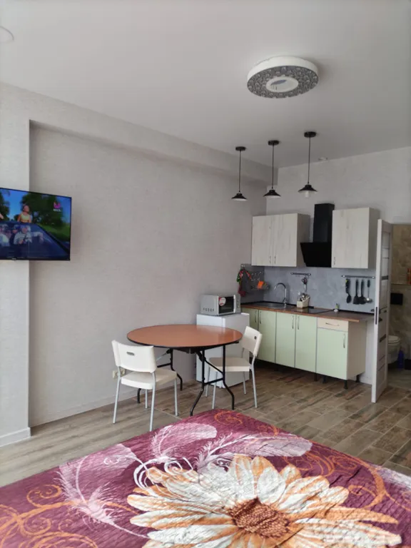 Уютная студия в центре города с видом на город