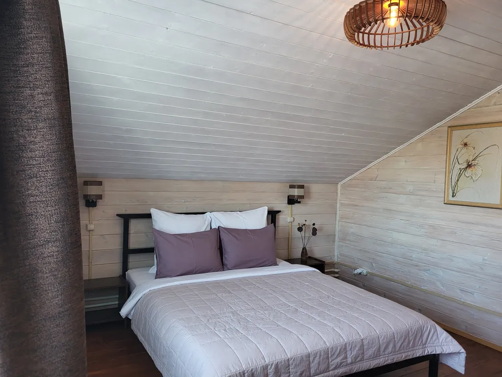 Коттедж Семейный коттедж с дровяной баней, камином и мангалом — Дракино