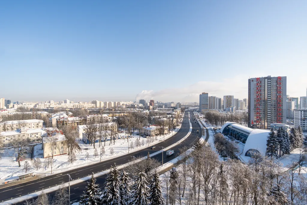 Просторная квартира с видом на Минск