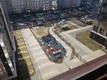 Детская площадка во дворе. Вид из окна(балкона)