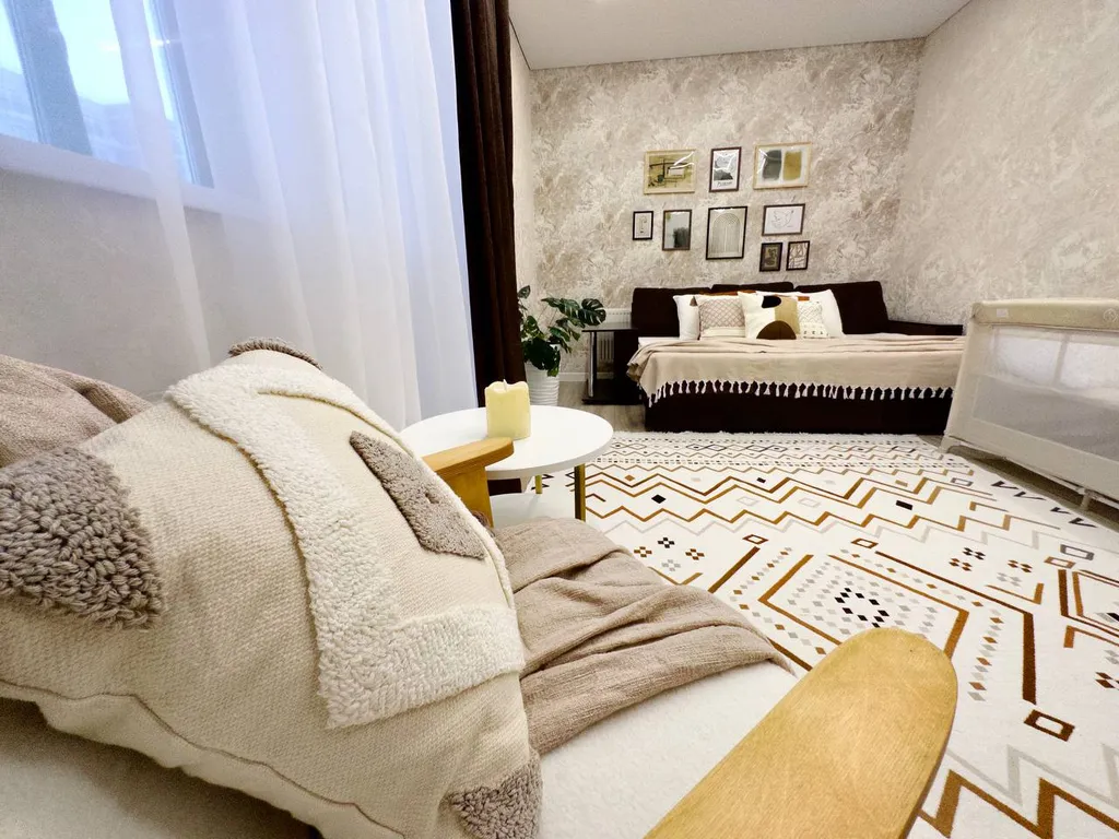 Уютная квартира с большим ТВ