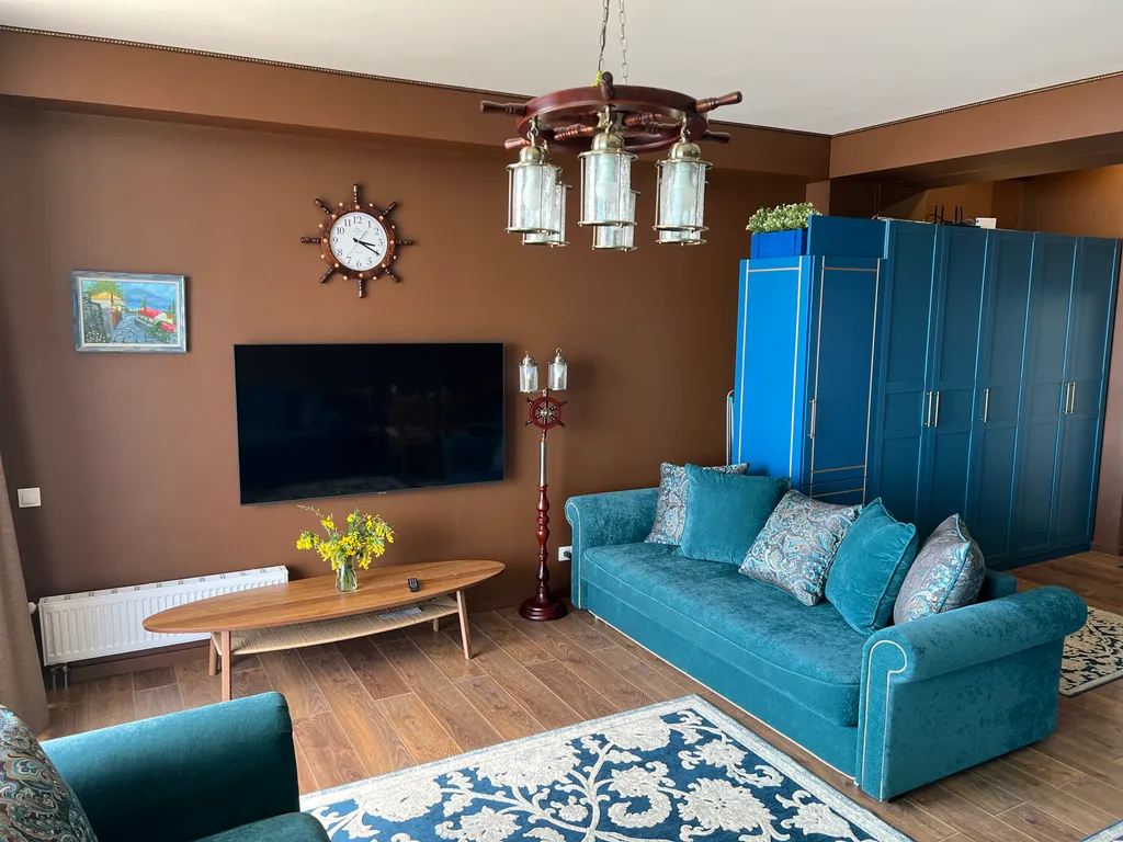 Квартира с прекрасным видом на море и скалы Адалары