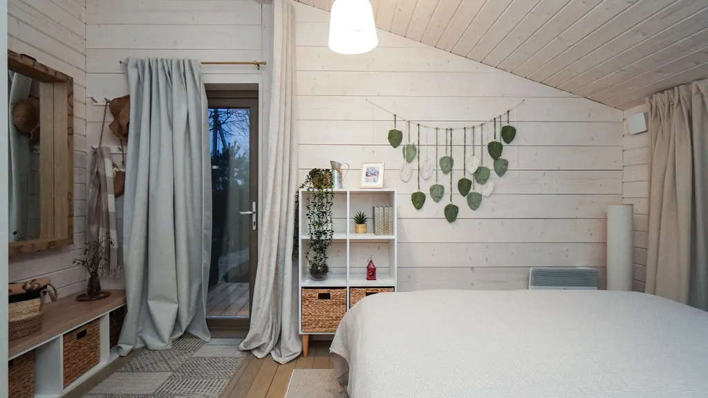 Уютный панорамный дом с баней в лесу