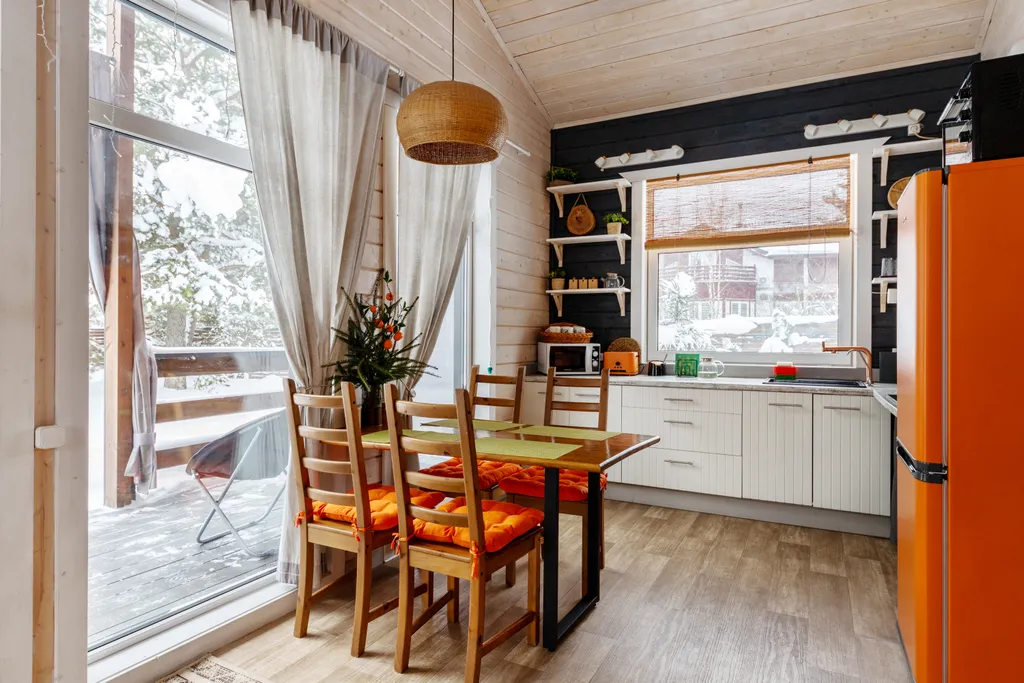 Уютный барнхаус с видом на лес