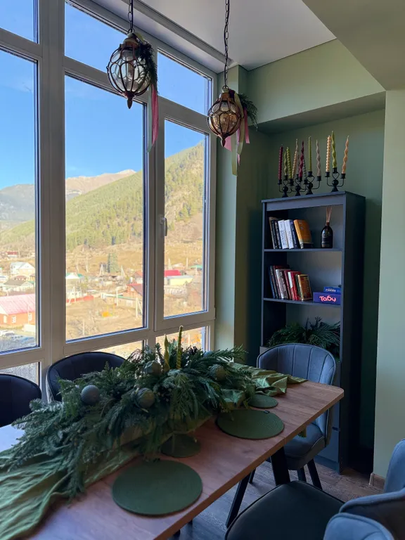 Апартаменты в Теберде с видом на горы