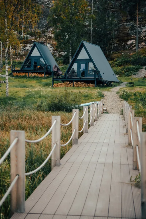 Дом с видом на озеро рядом с Ладожскими шхерами