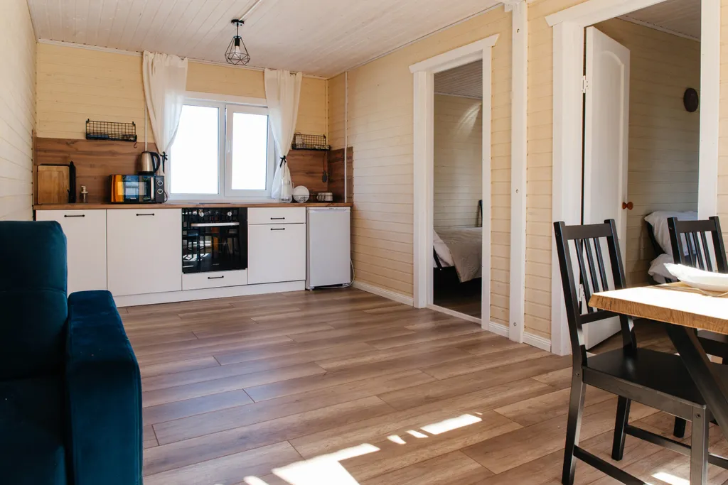 Большой дом с душой у соснового леса