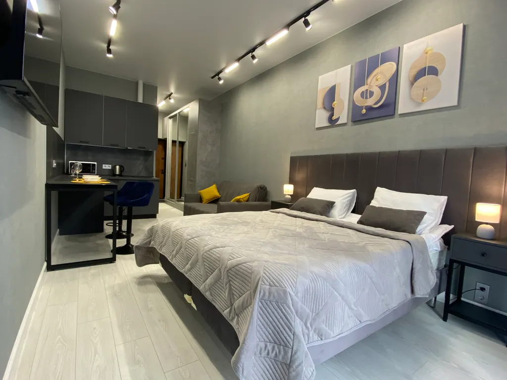 Стильная студия в ЖК бизнес-класса под управлением Platinum Aparts