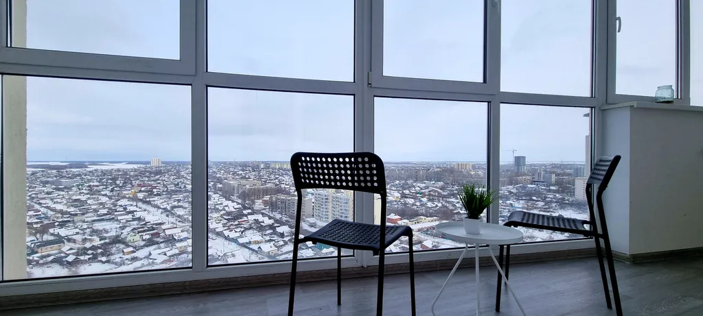 Квартира с панорамным видом на город и Волгу