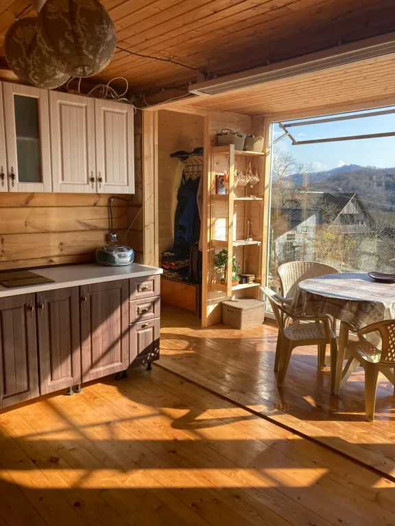 Шале в горах с бассеином и баней