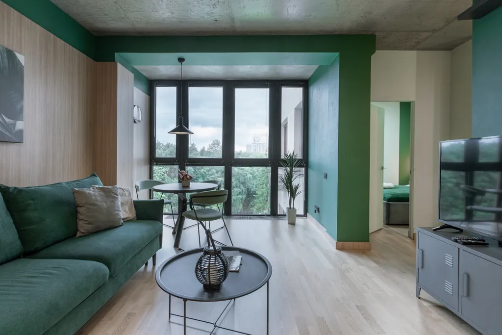 Дизайнерские апартаменты с видом на парк Челюскинцев