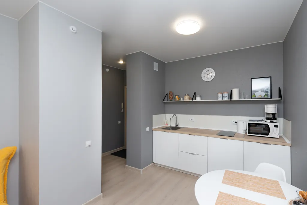 Квартира Квартира Студия горчица apartamia в звездном городке рядом с тюмень сити-молл — Тюмень