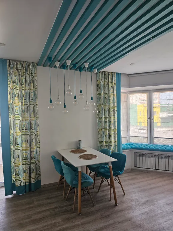 Шикарная квартира с современным ремонтом в цвете Тиффани