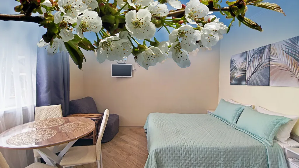 Квартира Потрясающий вид с балкона на горы! Идеальная студия в центре для вас — аренда посуточно в Красная Поляна