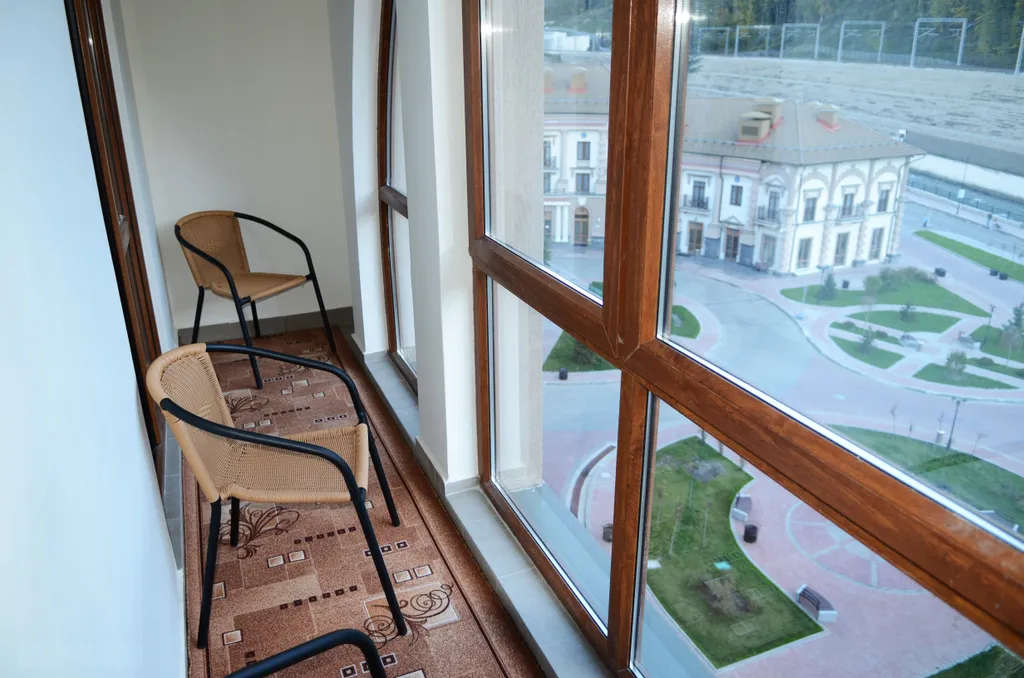 Апартамент 2 спальни с видом на реку и горы