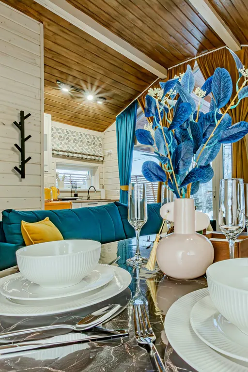 Барнхаус с баней на дровах и чаном SkyLove Glamp