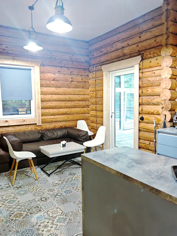 Лесной дом с тёплым бассейном, джакузи, сауной и сибирским чаном