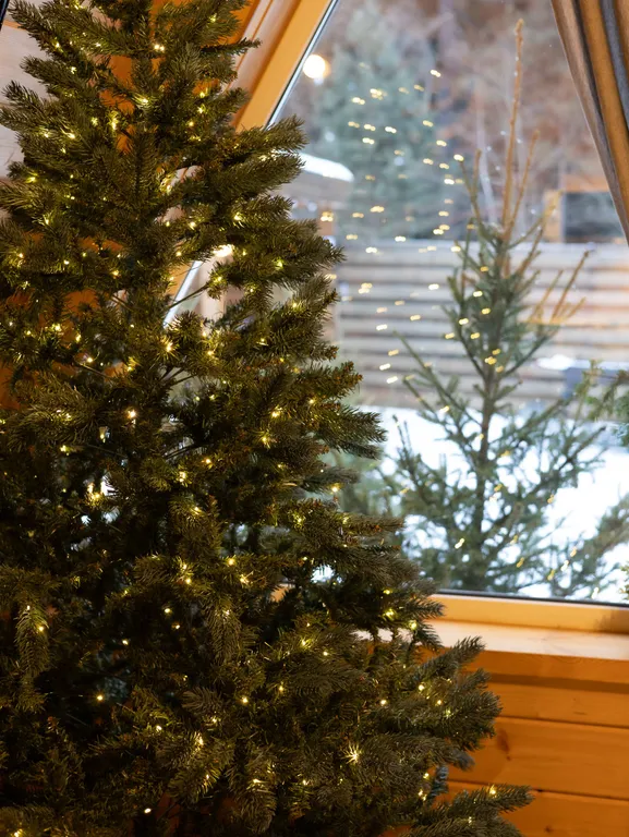 Уютный треугольный дом в окружении леса