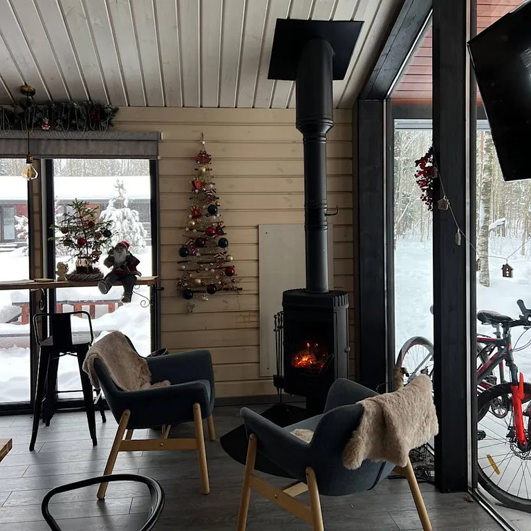 Домик в Соснах с сауной и банным чаном (Lato-80)