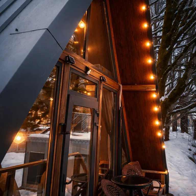 Панорамный дом «Грань» с видом на горы