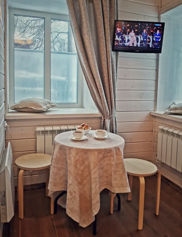 Дом Шемякина студия 3 с видом на Волгу