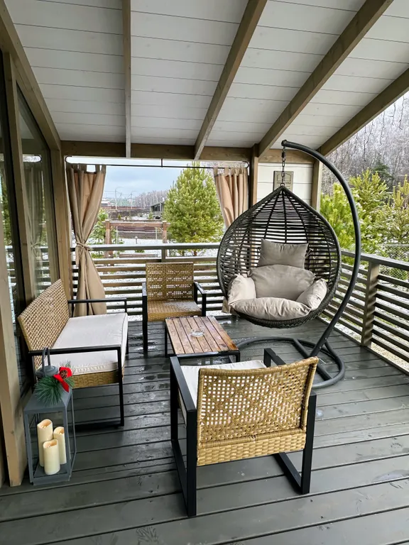 Дубльдом с видом на лес и городским комфортом в Капитан клаб