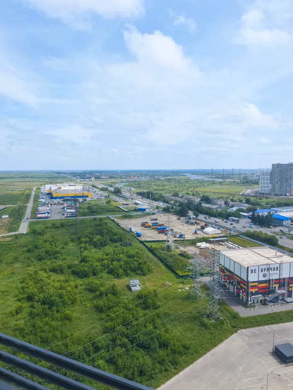 Студия с прекрасным видом на город