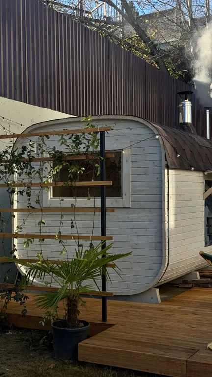 Уютный дом с баней, чаном и видом на горы