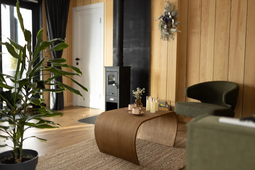 Скандинавский дом с джакузи, сауной и видом на живописное поле