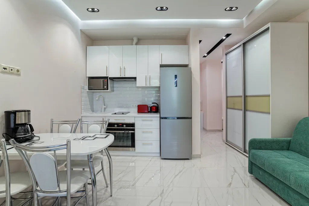 Квартира с большой террасой с видом на парк