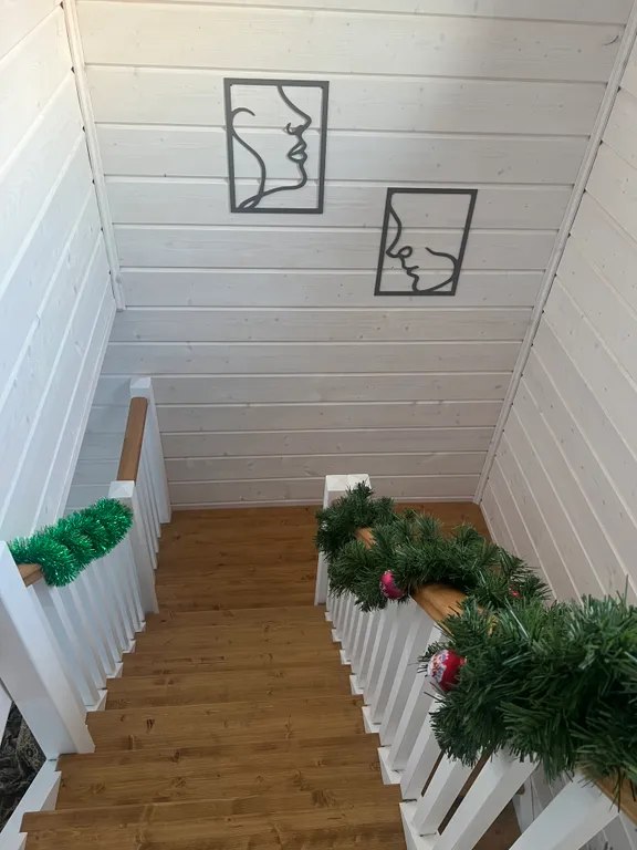 Дом в стиле Барнхаус на берегу реки Ока