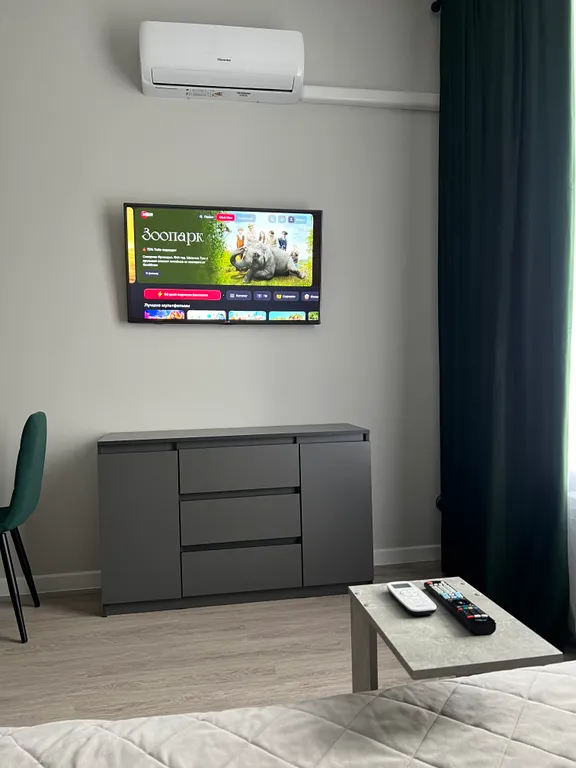 Уютная квартира-студия с кондиционером в ЖК Спектр