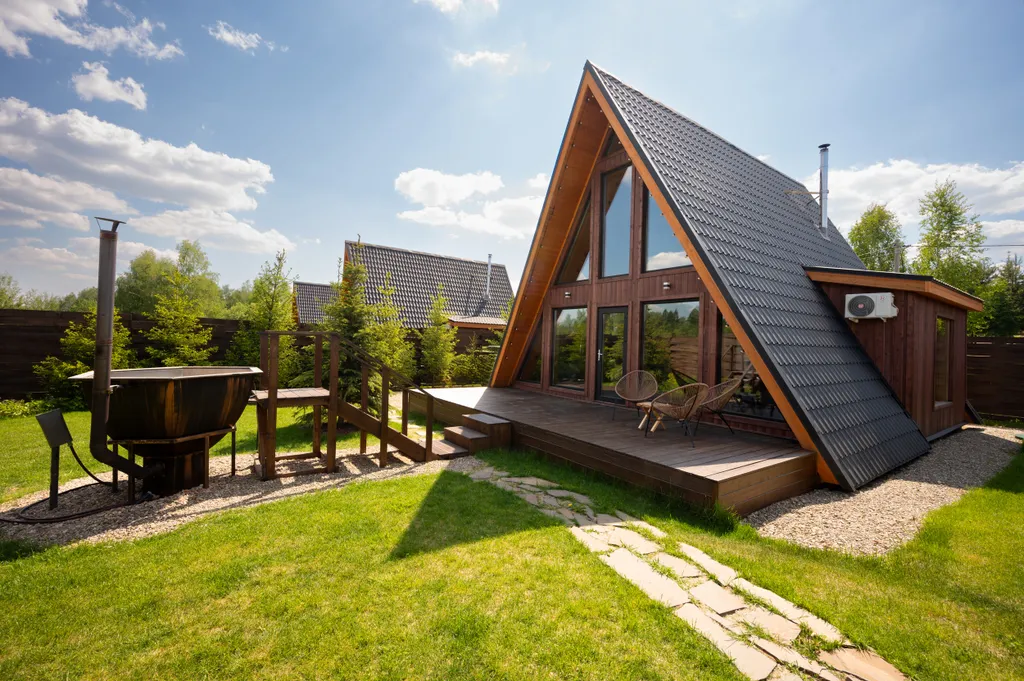 Коттедж с баней и уличным чаном