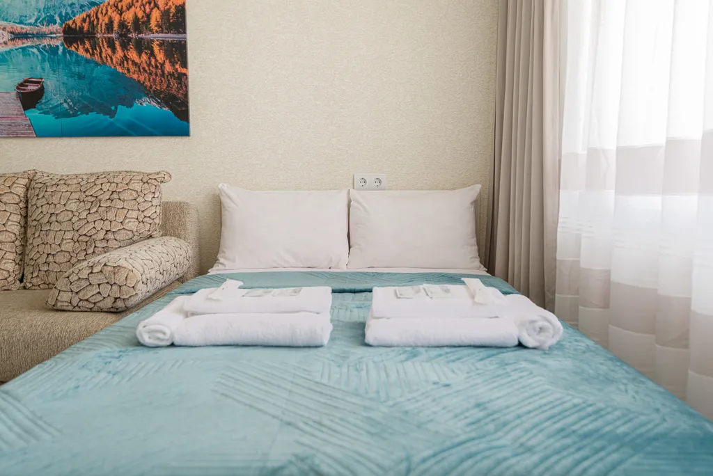 Уютная в центре, 3 тв, кондиционер, гостиничный сервис бесконтактно