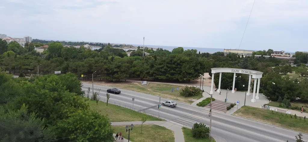 Уютная квартира с шикарным видом на море и парк с фонтанами