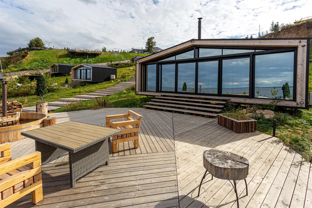 Коттедж Дом Камская Лагуна, вид на Волгу, камин, Фурако — аренда посуточно в Камское Устье