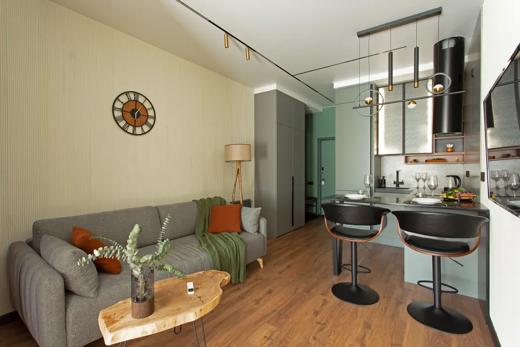 Апартамент на берегу реки с собственной террасой и выходом в парк