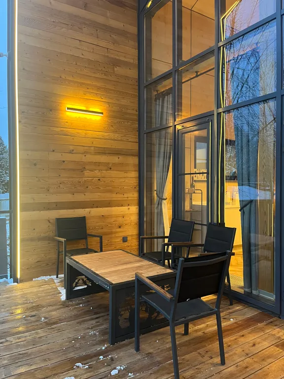 Шикарный Барн с сауной и купелью