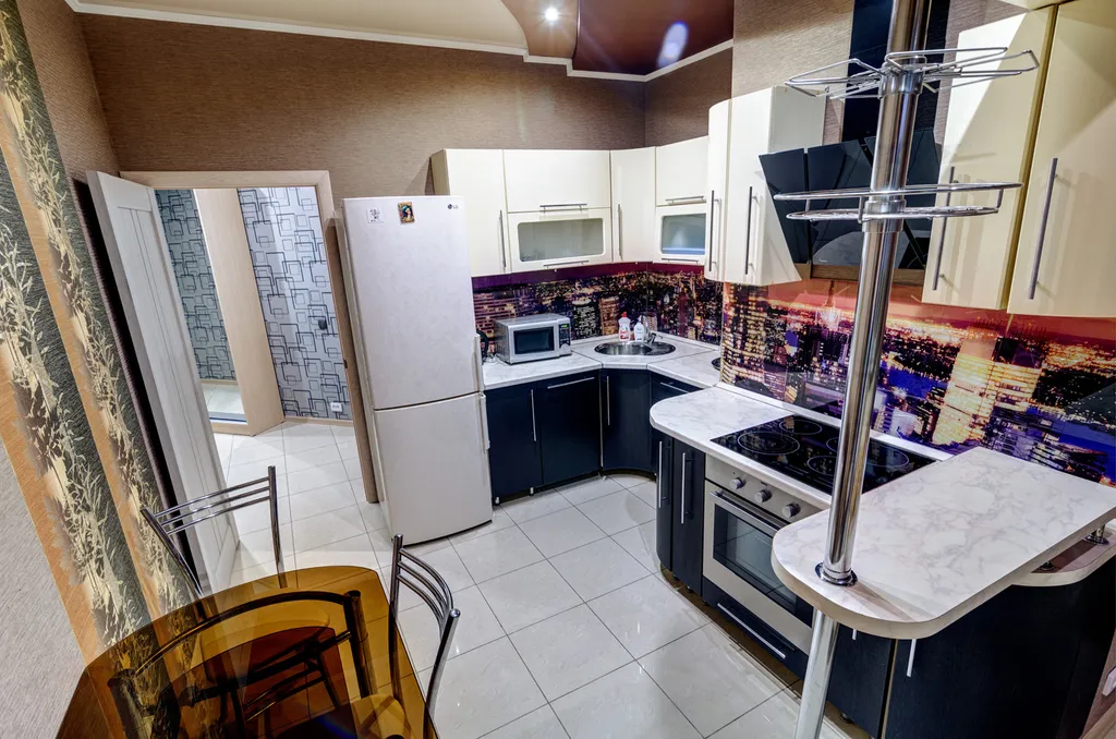 Шикарная квартира с круглой кроватью