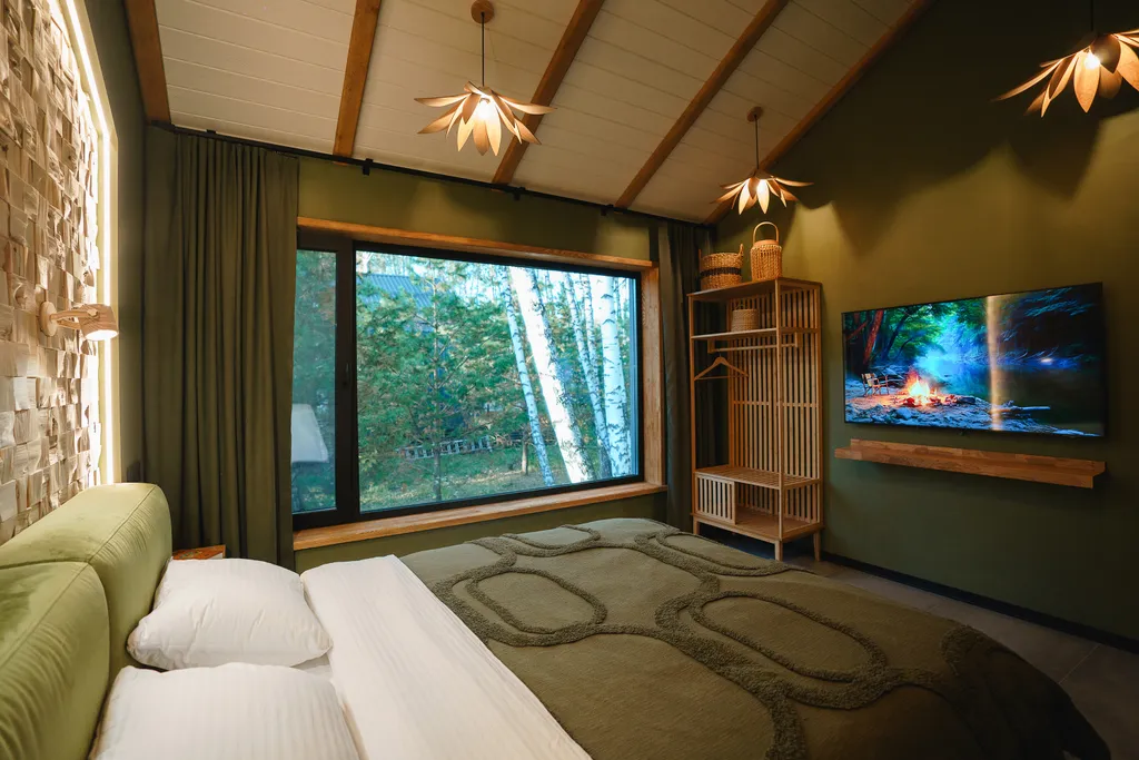 Barnhouse с камином в Krona camp