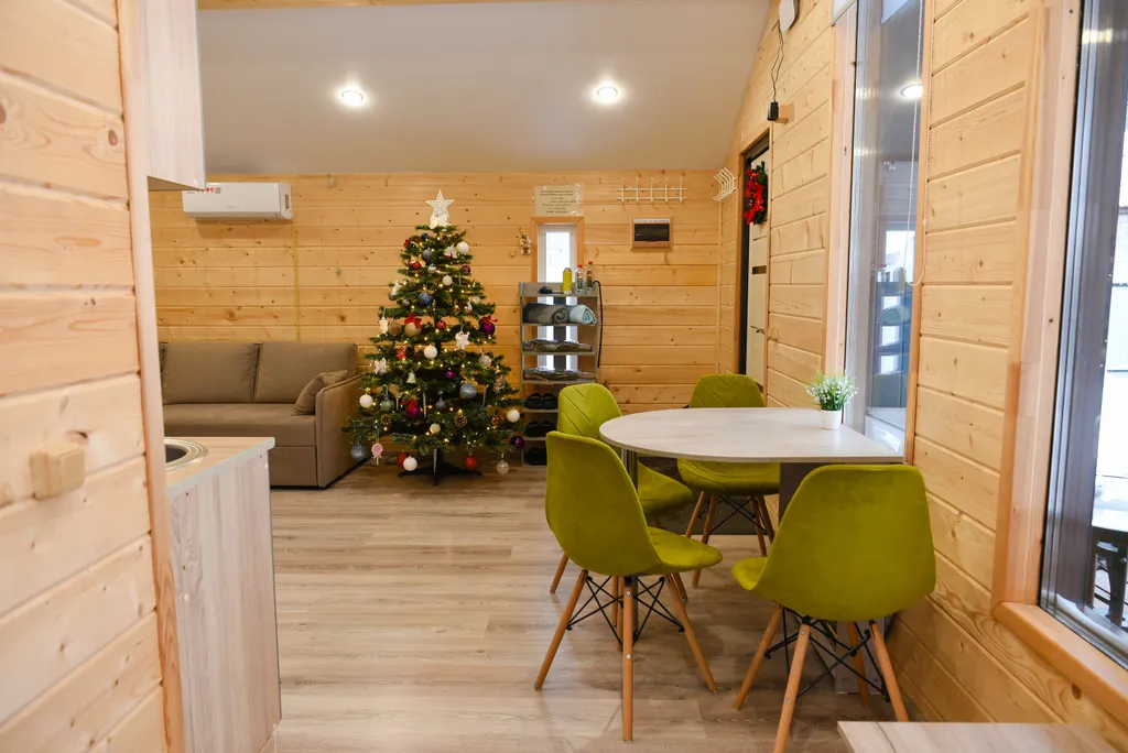 Уютный дом с баней и чаном